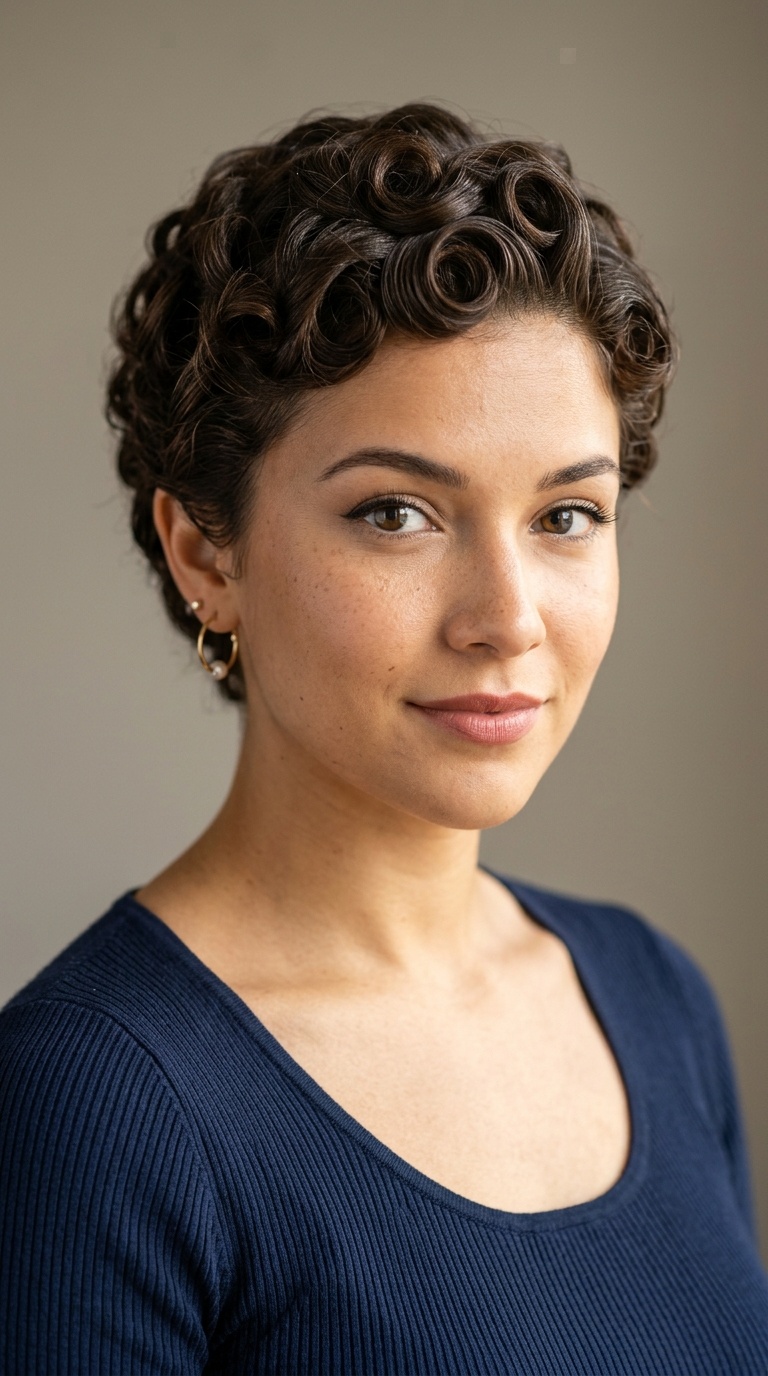 Pin Curl Pixie