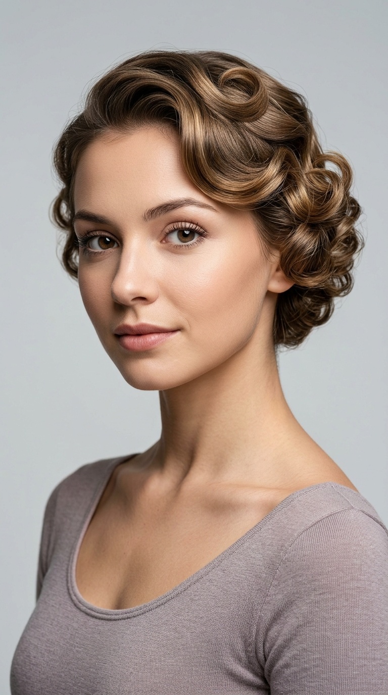 Pin-Curled Vintage Style