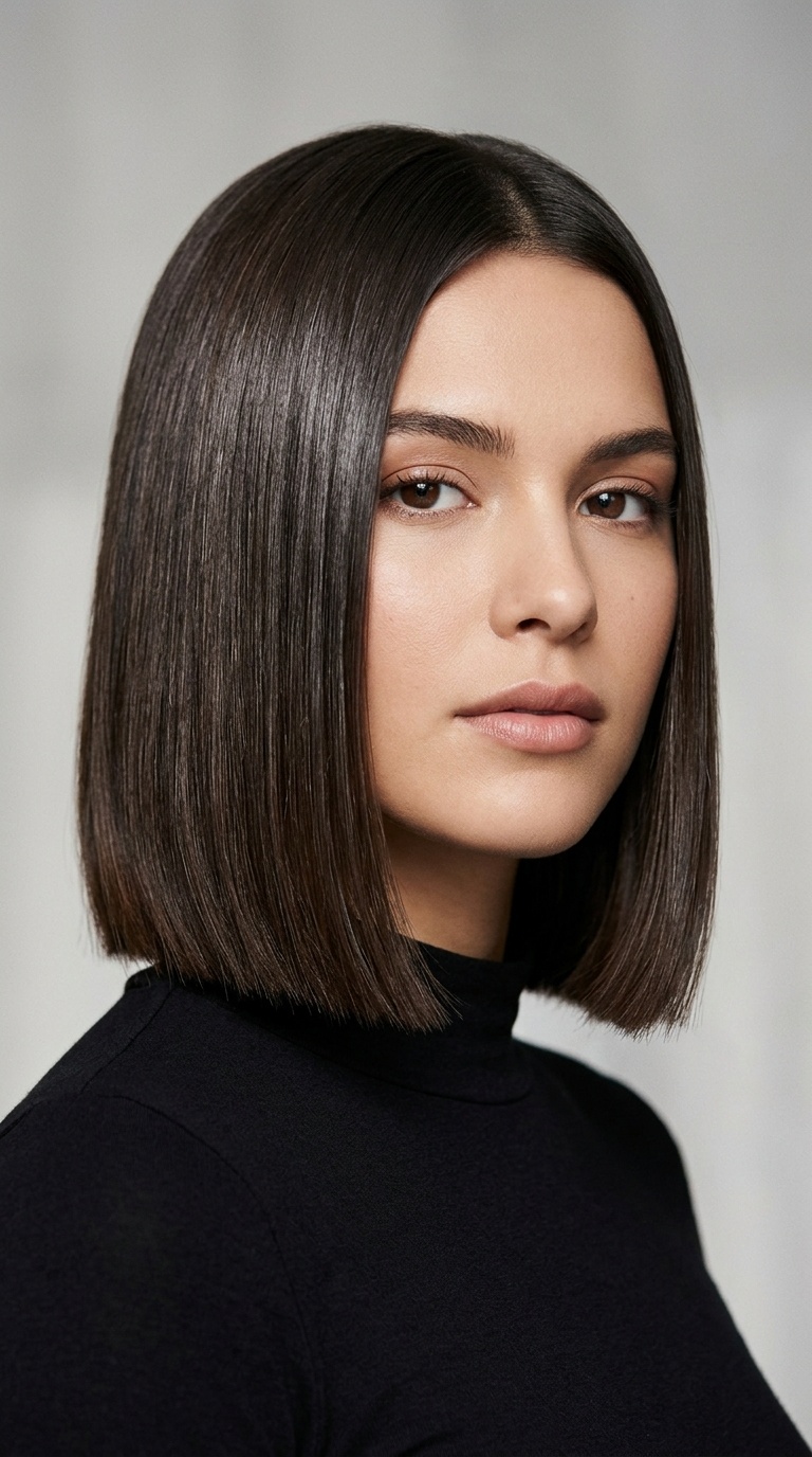 Pin-Straight Glass Hair