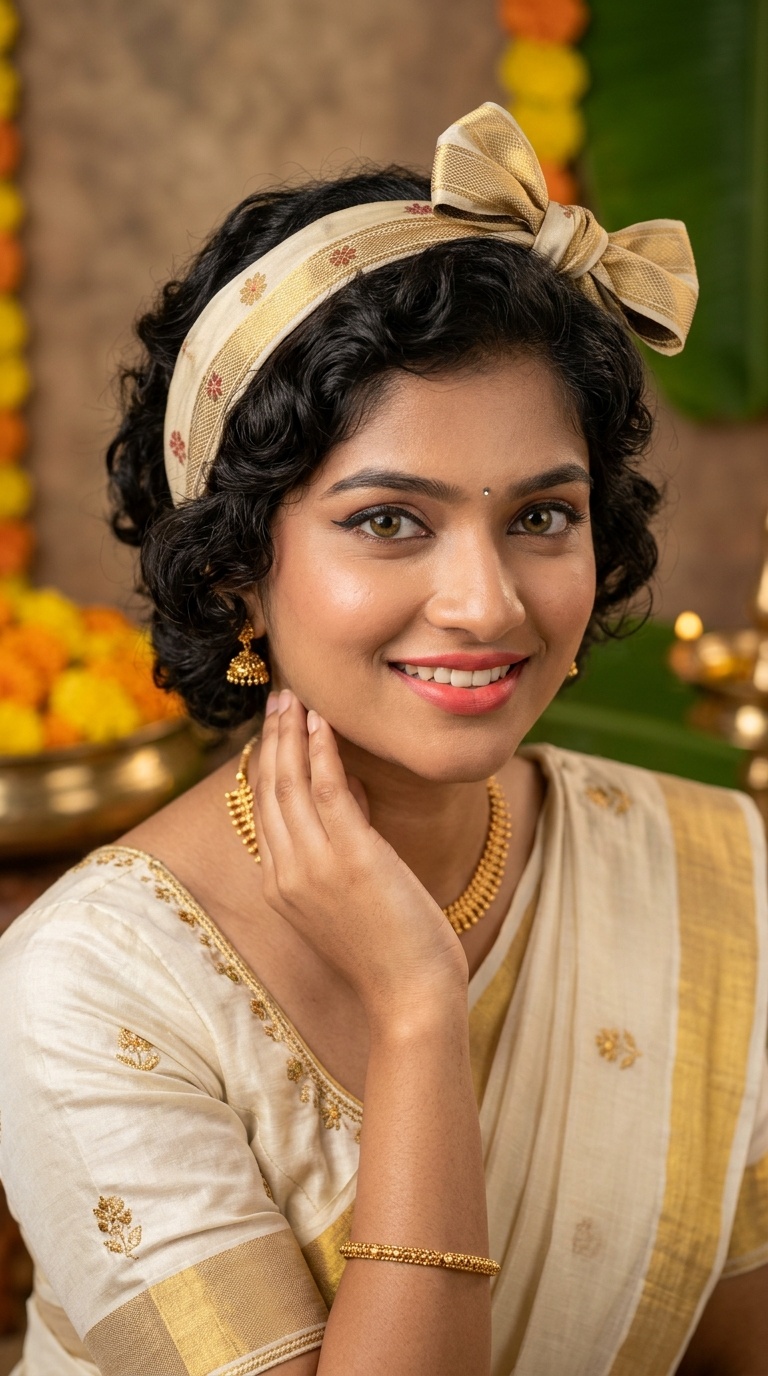 Pin-up Style with Traditional Silk Scarf