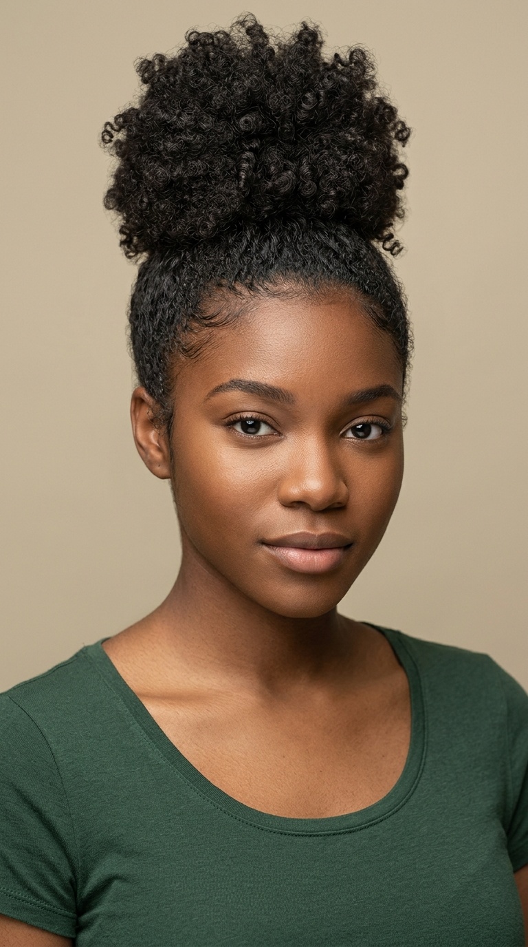 Pineapple Bun for Curls