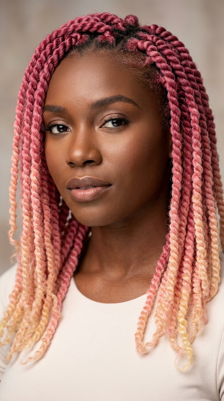 Pink Lemonade Ombre Passion Twists