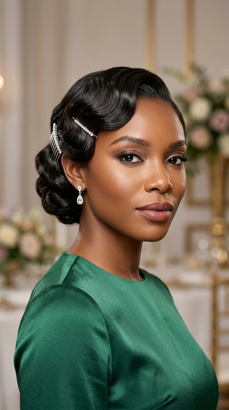 Pinned-Back Finger Waves