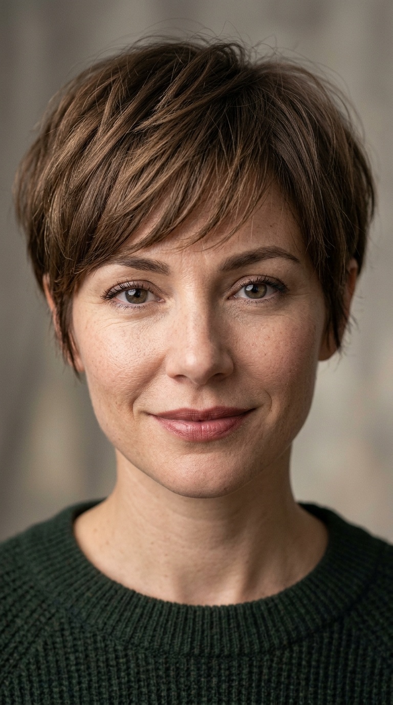 Pixie Bob with Soft Layered Fringe