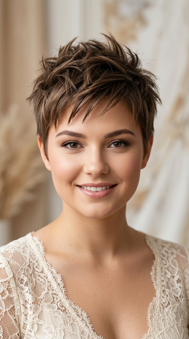 Pixie Cut with Spiky Texture