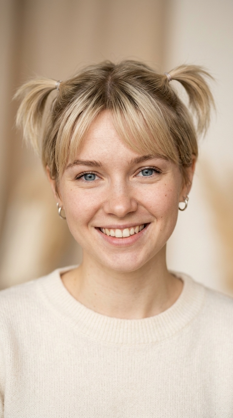Pixie-Style Mini Pigtails