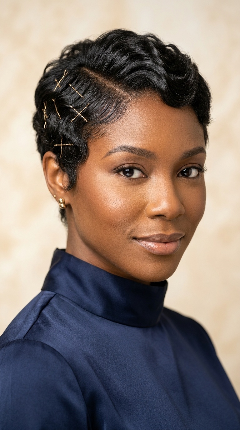 Pixie Wave Mix with Cross-Patterned Pins