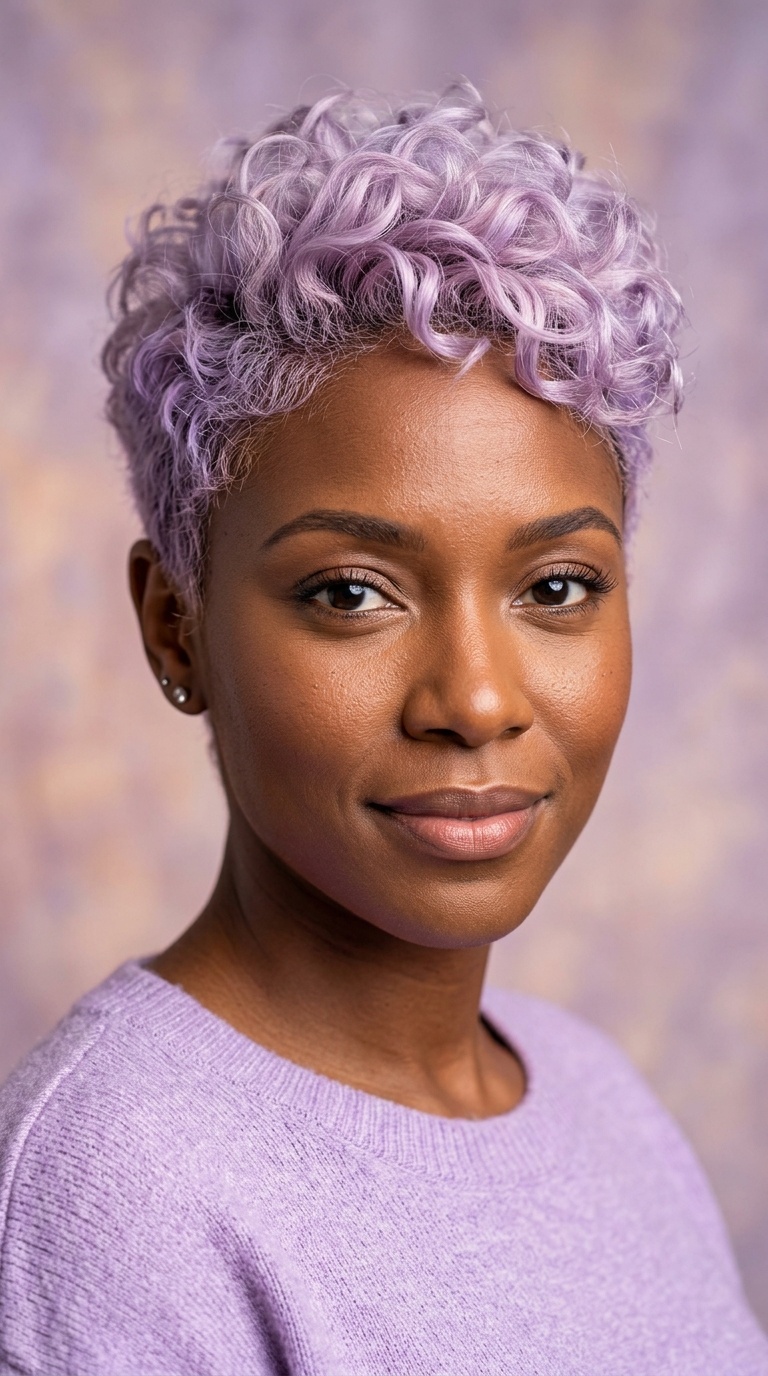 Pixie with Lavender Pastel Tones