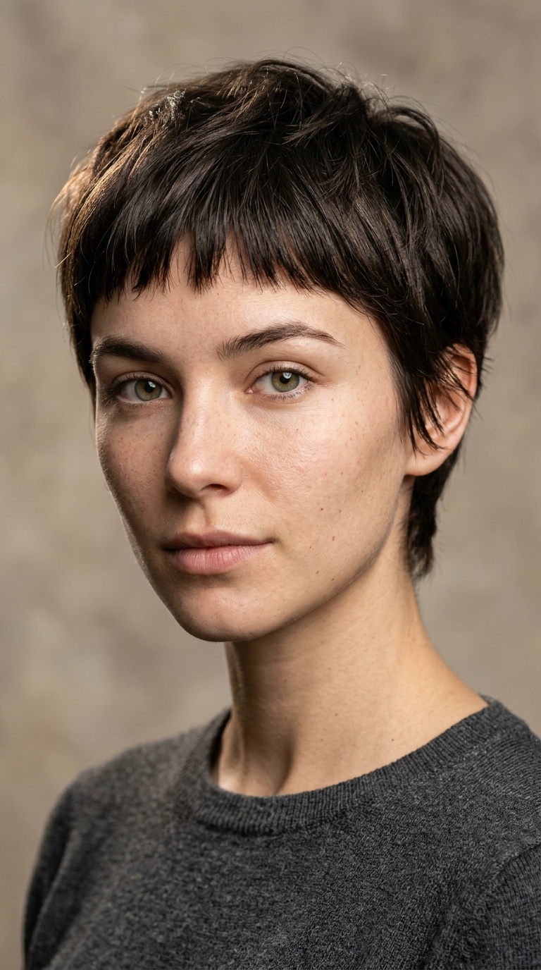 Pixie with Micro-Bangs
