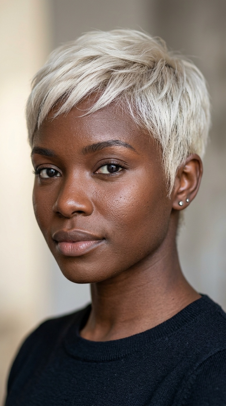Platinum Blonde Short Crop