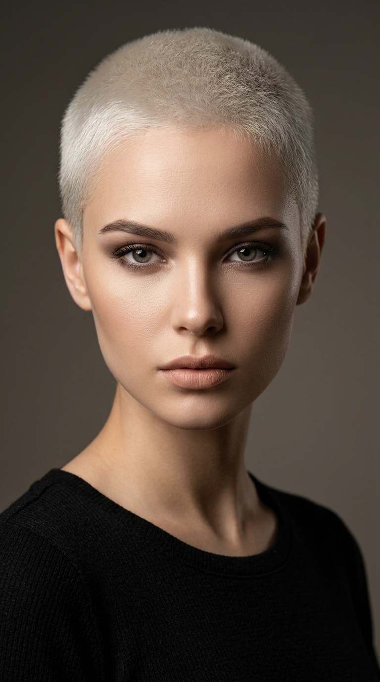 Platinum Buzz Cut