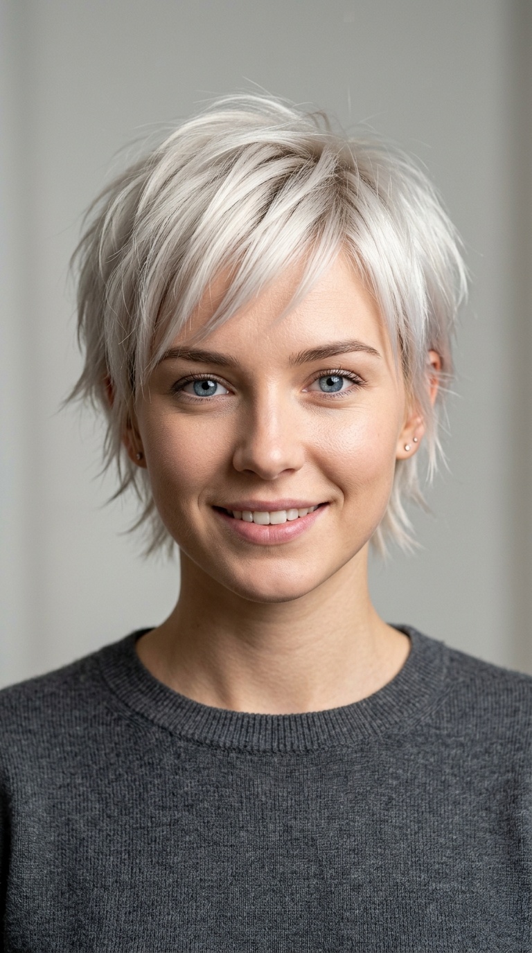 Platinum Pixie Cut