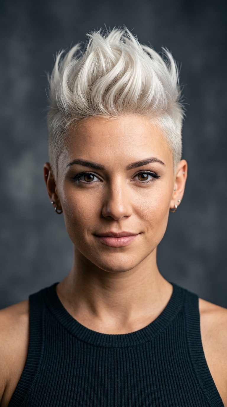Platinum Pixie Mohawk