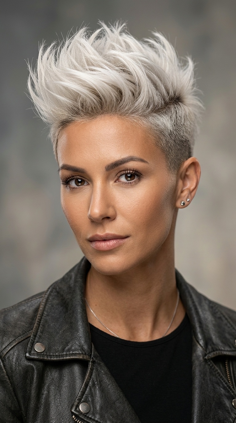 Platinum Pixie Mohawk
