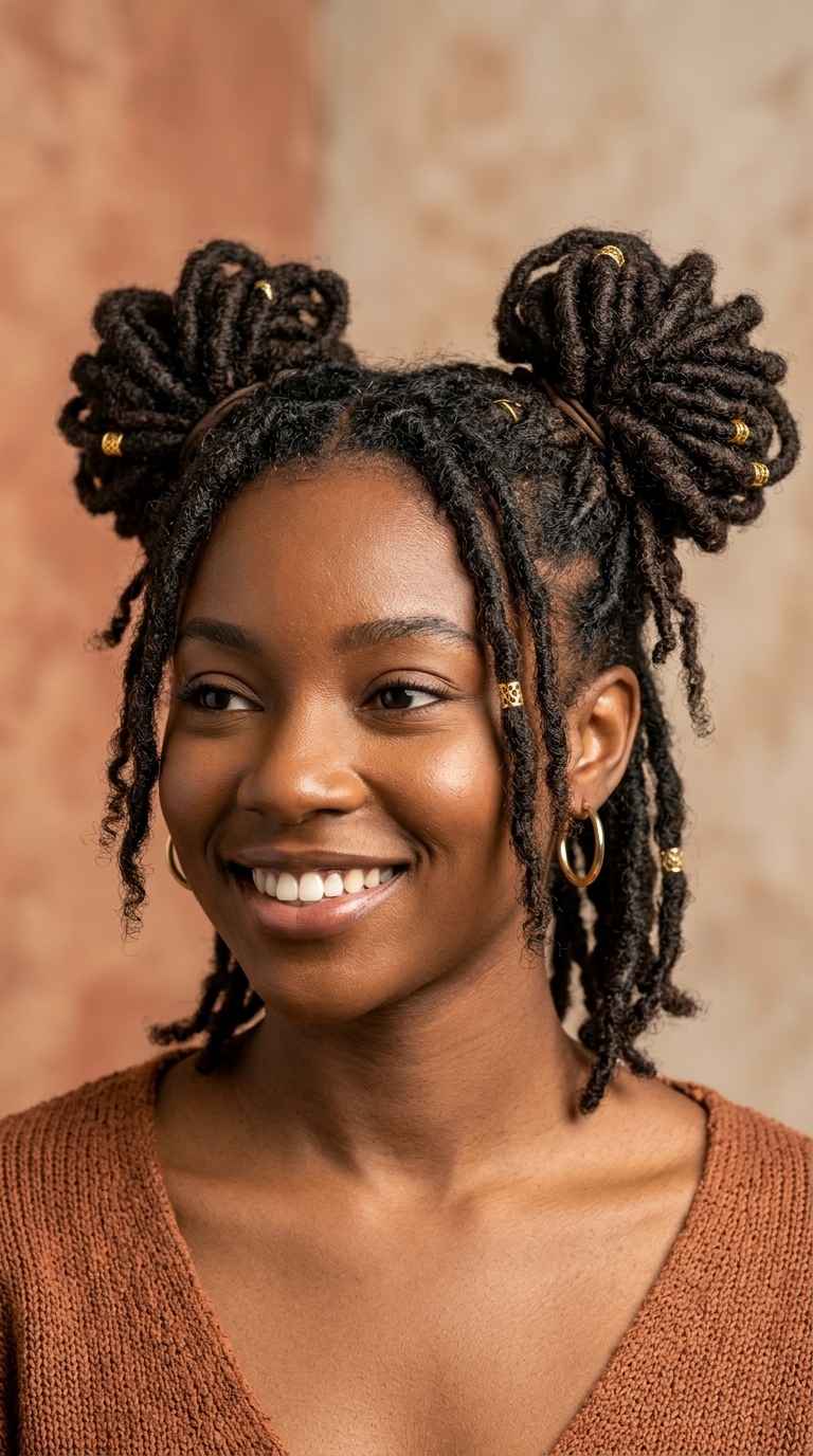Playful Double Space Buns