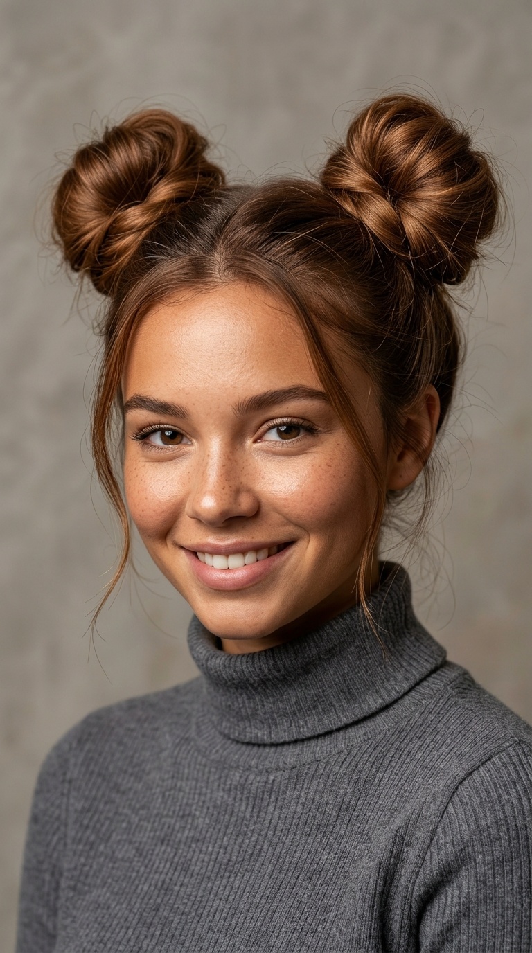 Playful Double Space Buns