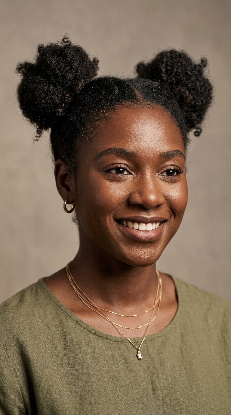 Playful Natural Space Buns