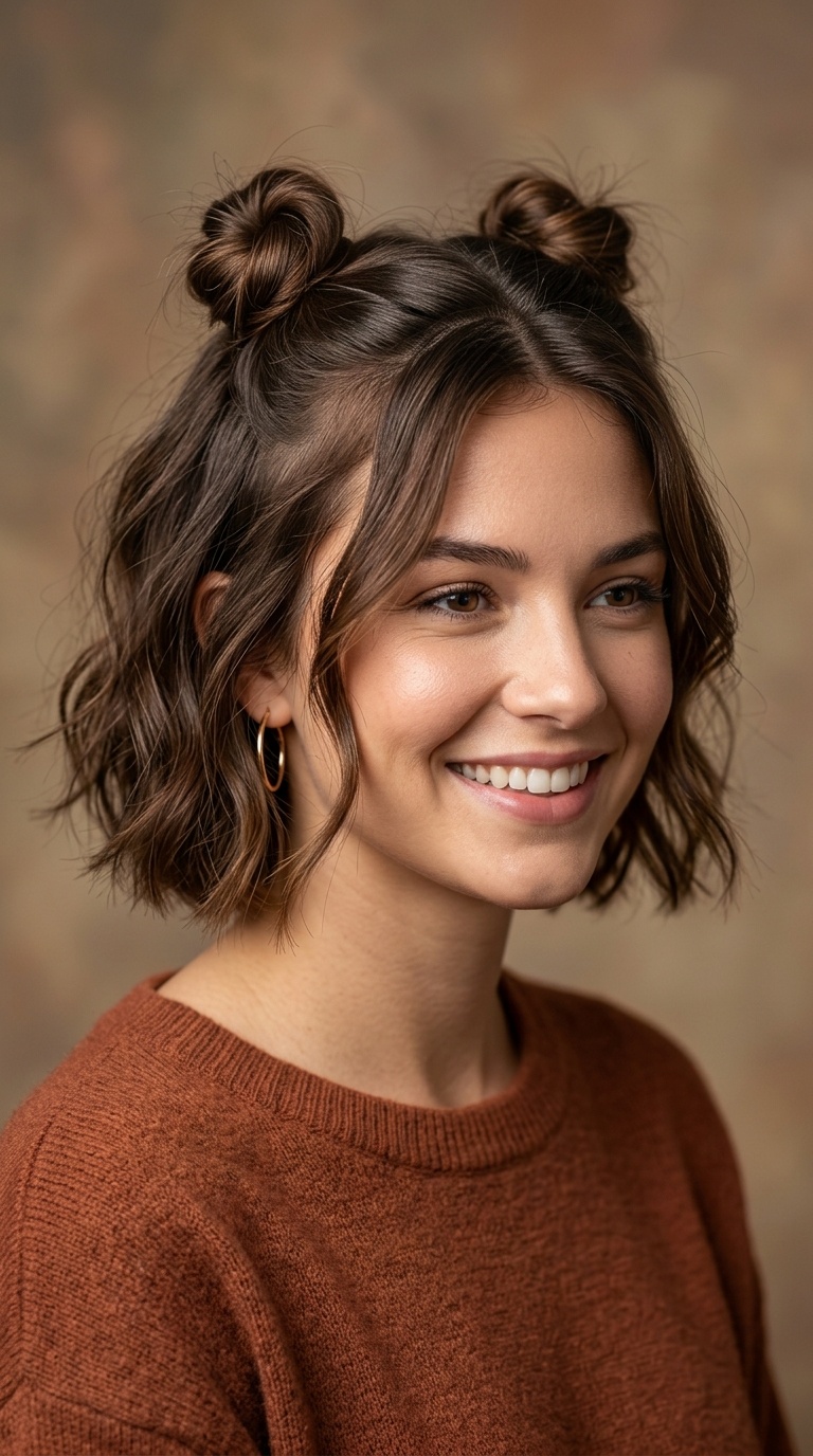 Playful Space Bun Accents