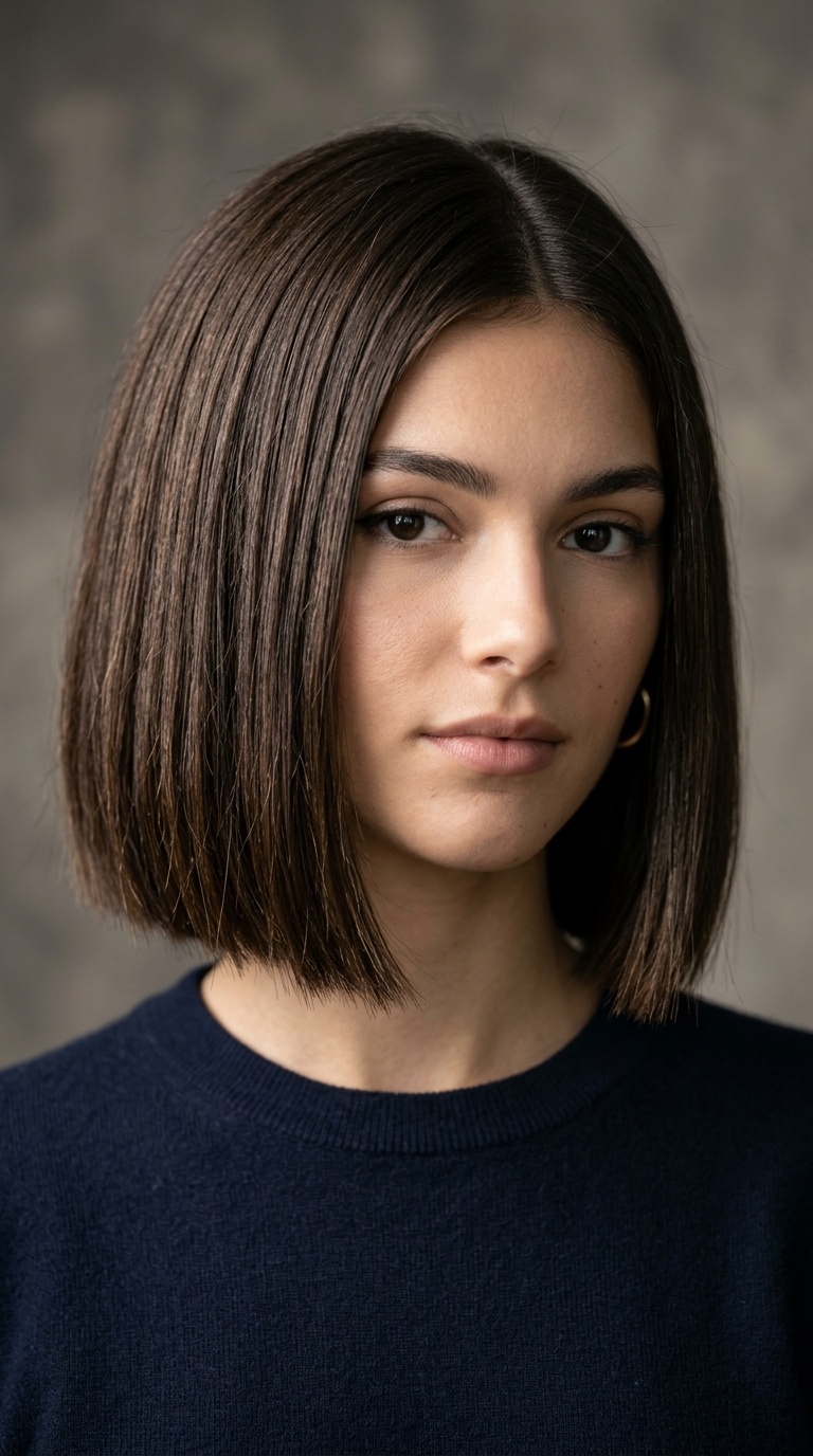Point-Cut Blunt Bob
