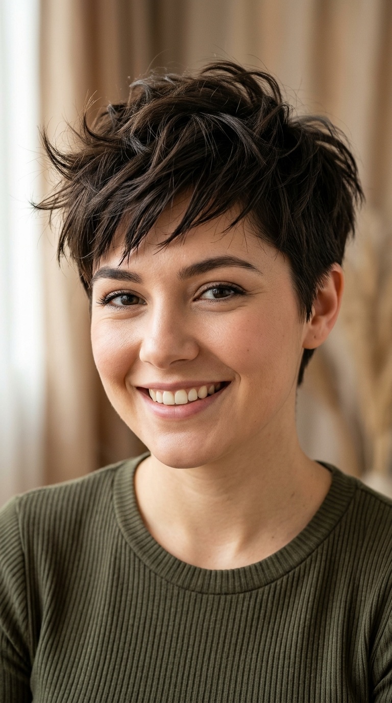 Point-Cut Textured Pixie