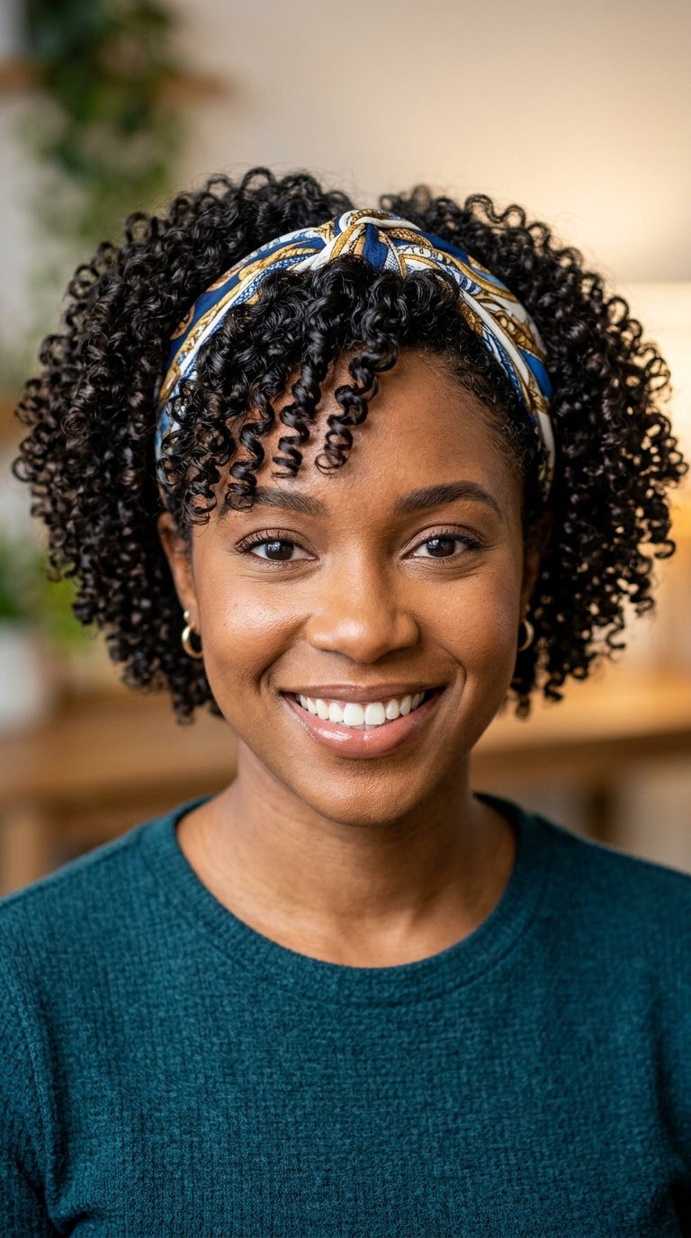 Polished Curls with Headband