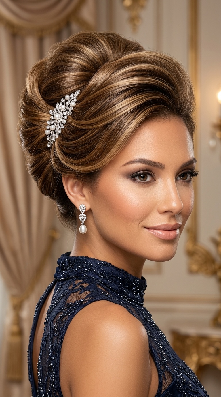 Polished French Twist with Volume