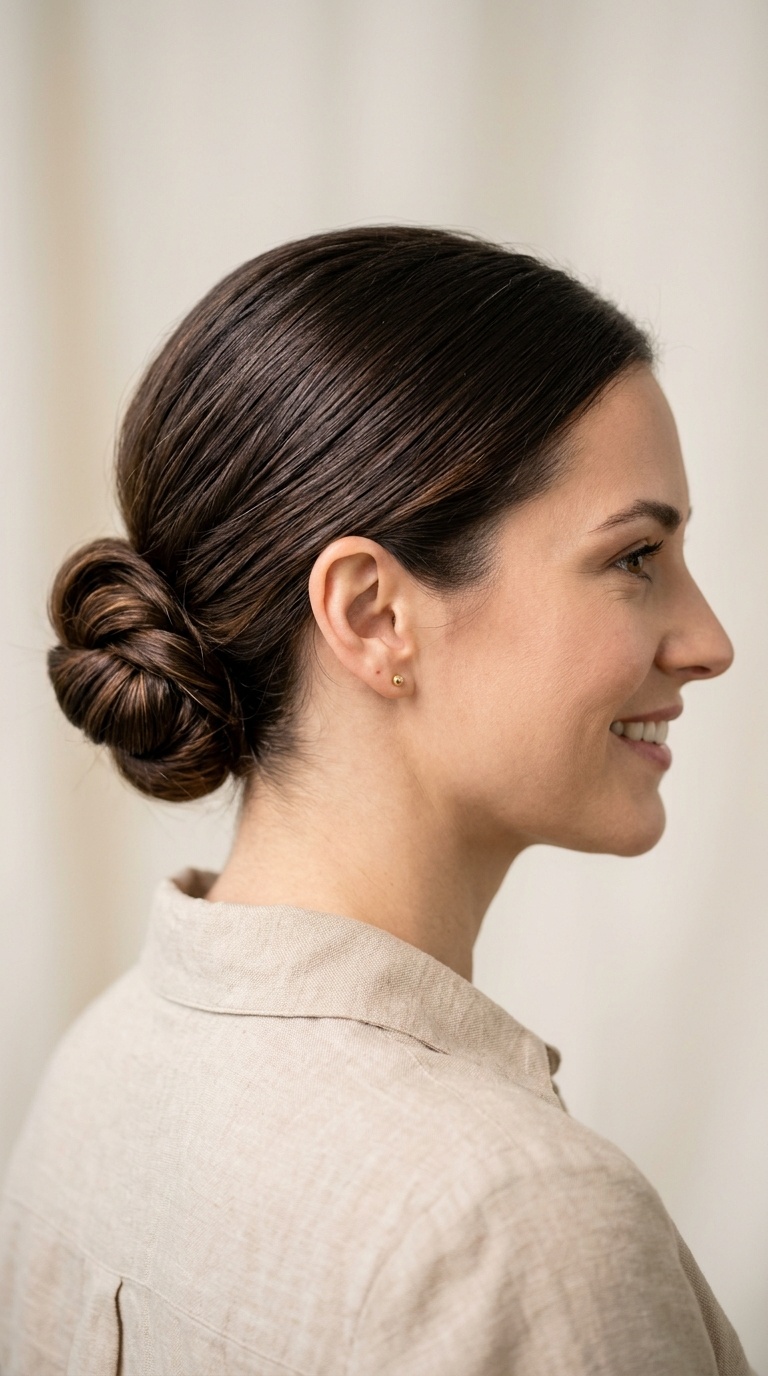 Polished Low Bun