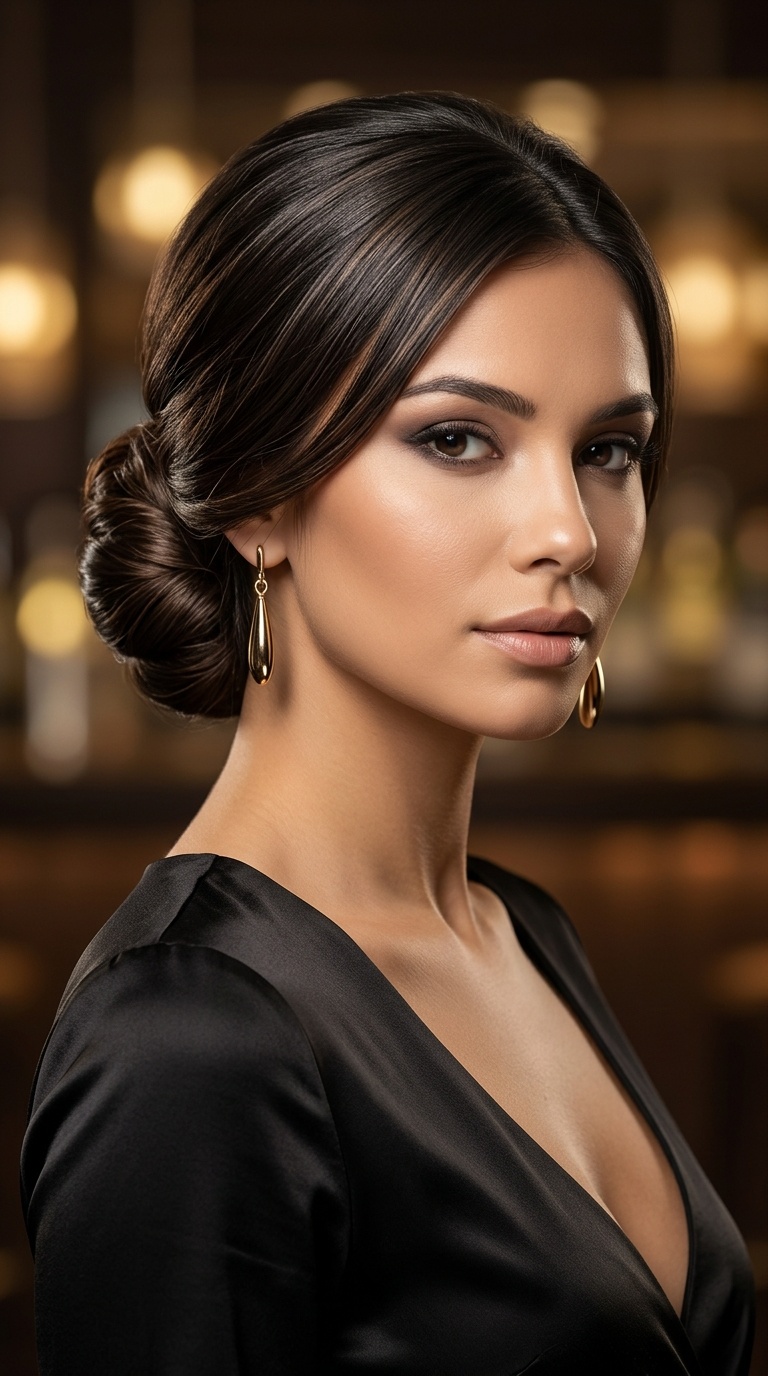 Polished Low Bun