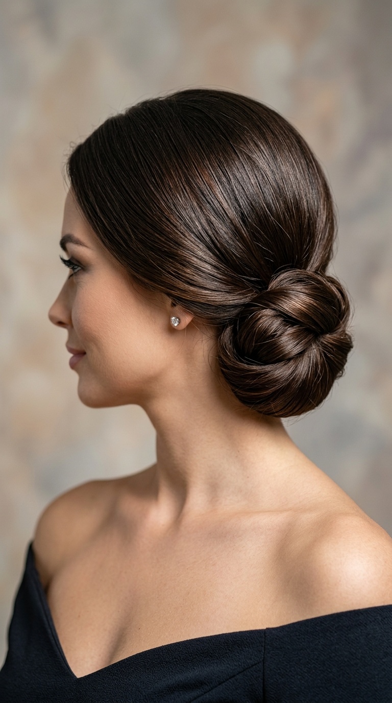 Polished Low Chignon