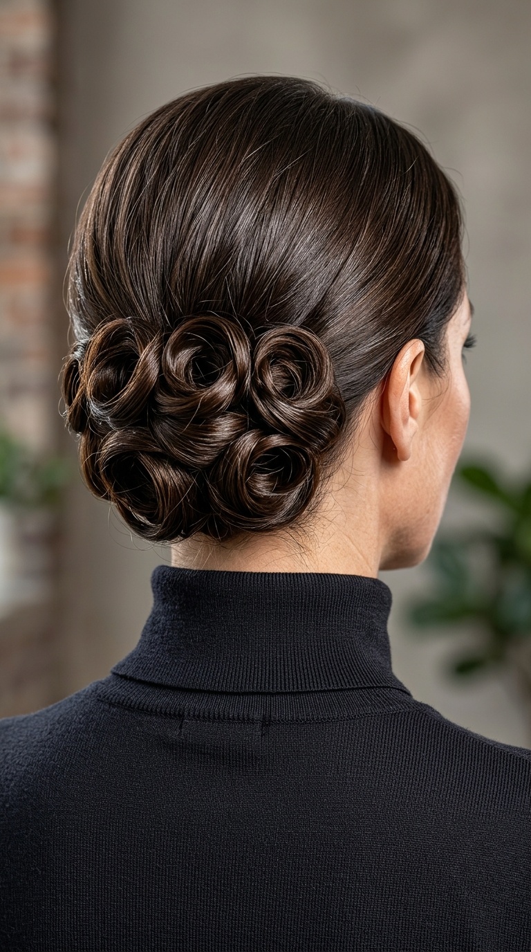 Polished Nape Pin Curl Cluster