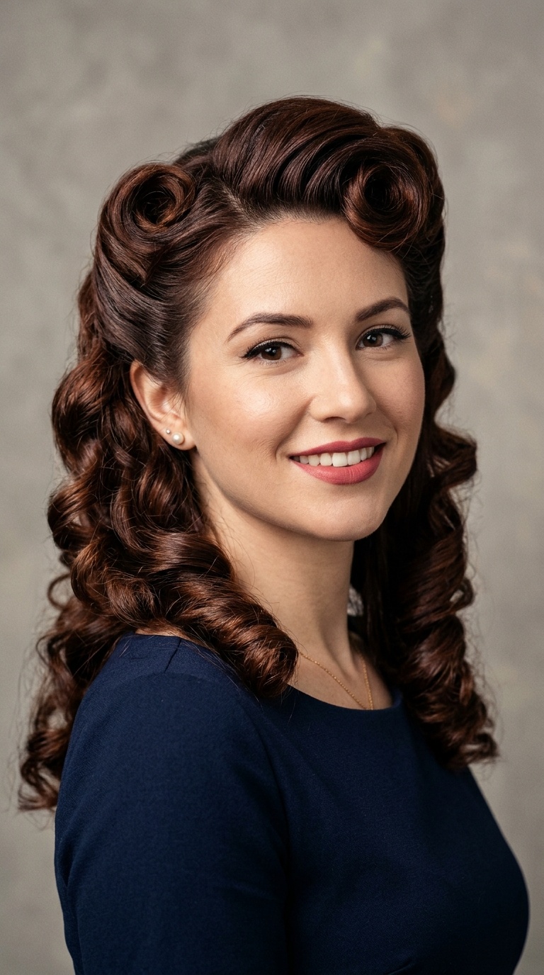 Polished Pin Curl Set