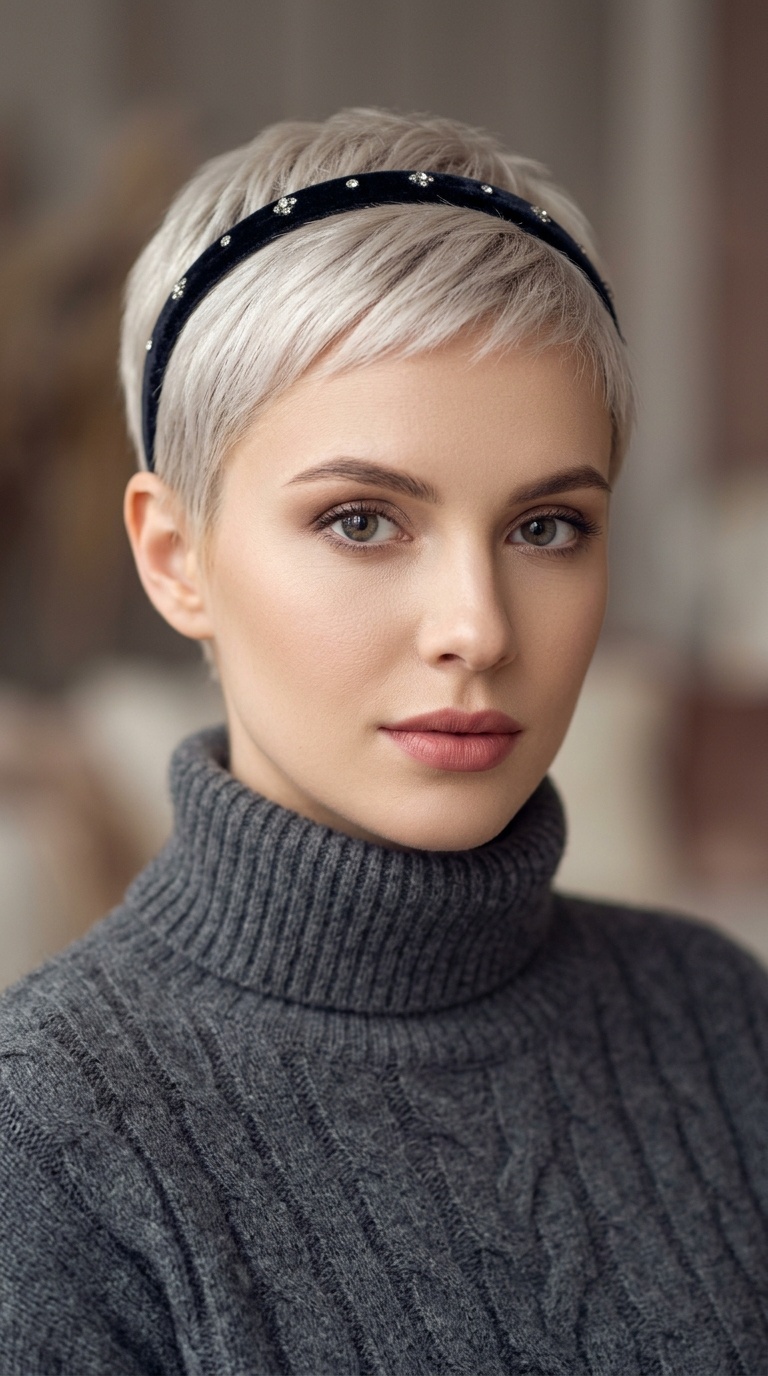 Polished Pixie with a Headband