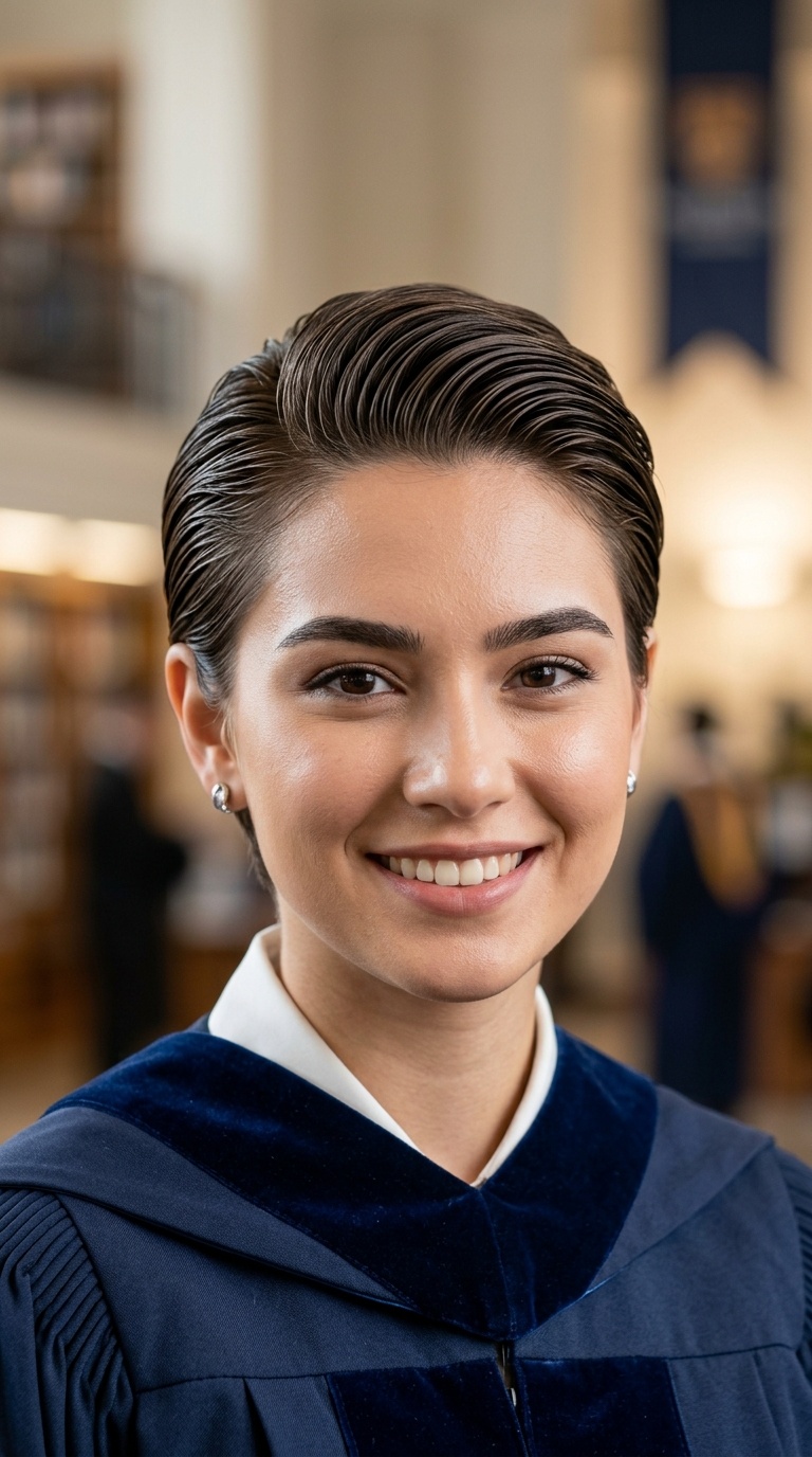 Polished Slicked-Back Look