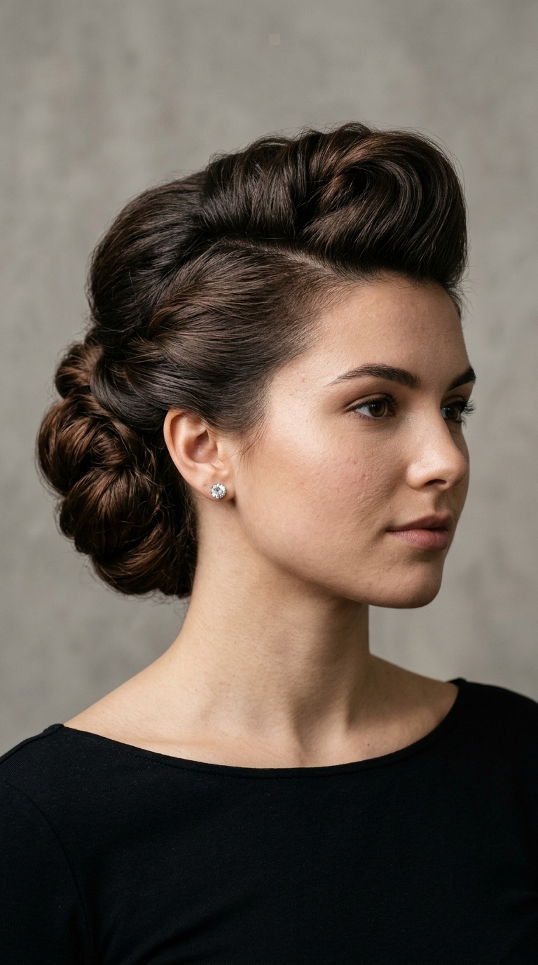 Pomp-Inspired Updo