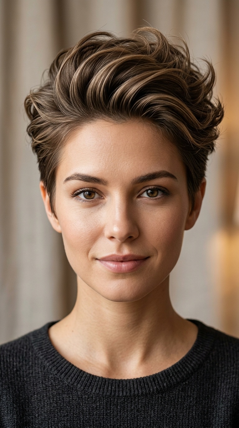 Pompadour Style Pixie