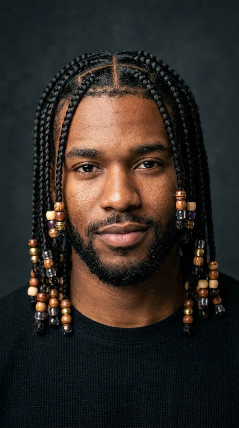Pop Smoke Braids with Beads