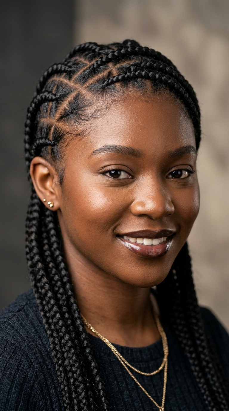 Pop Smoke Braids with Star Parts