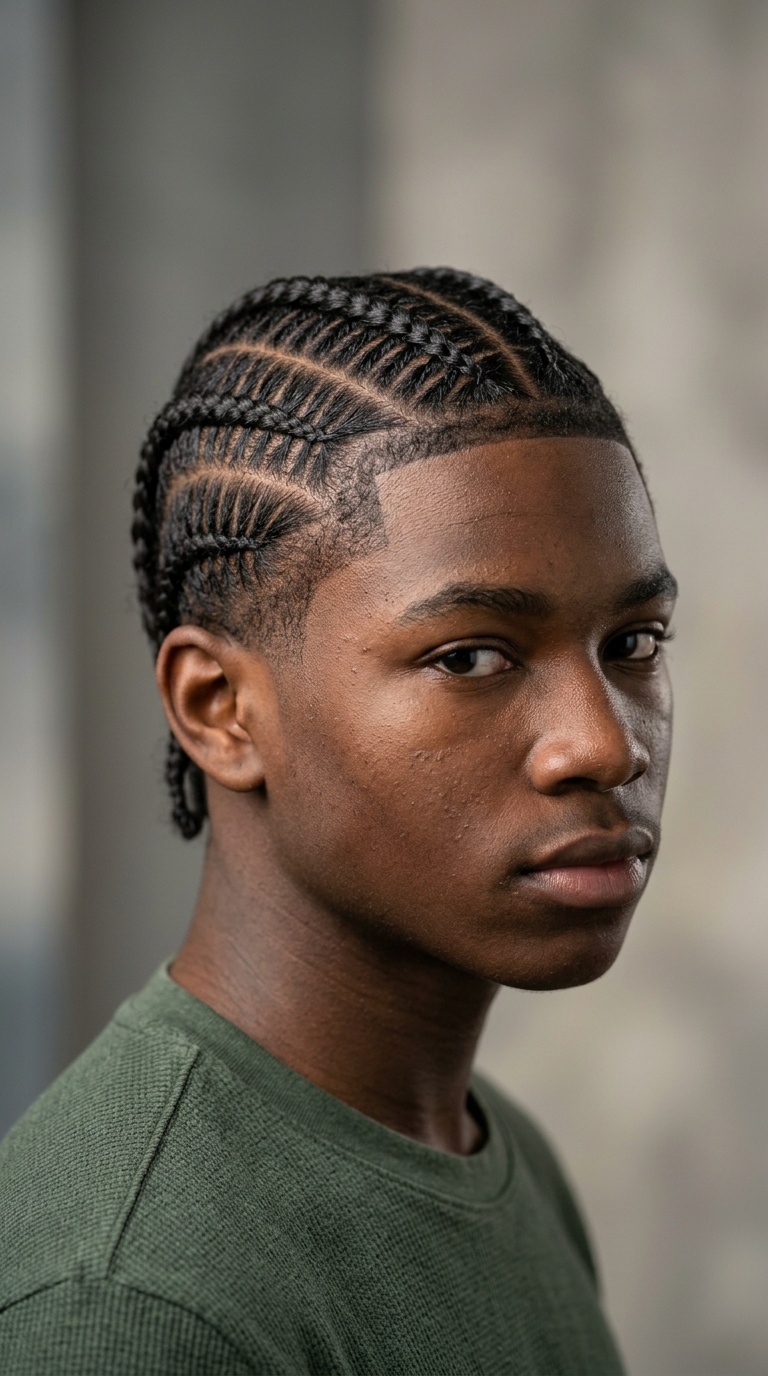 Precision Stitch Braids with Sharp Parts
