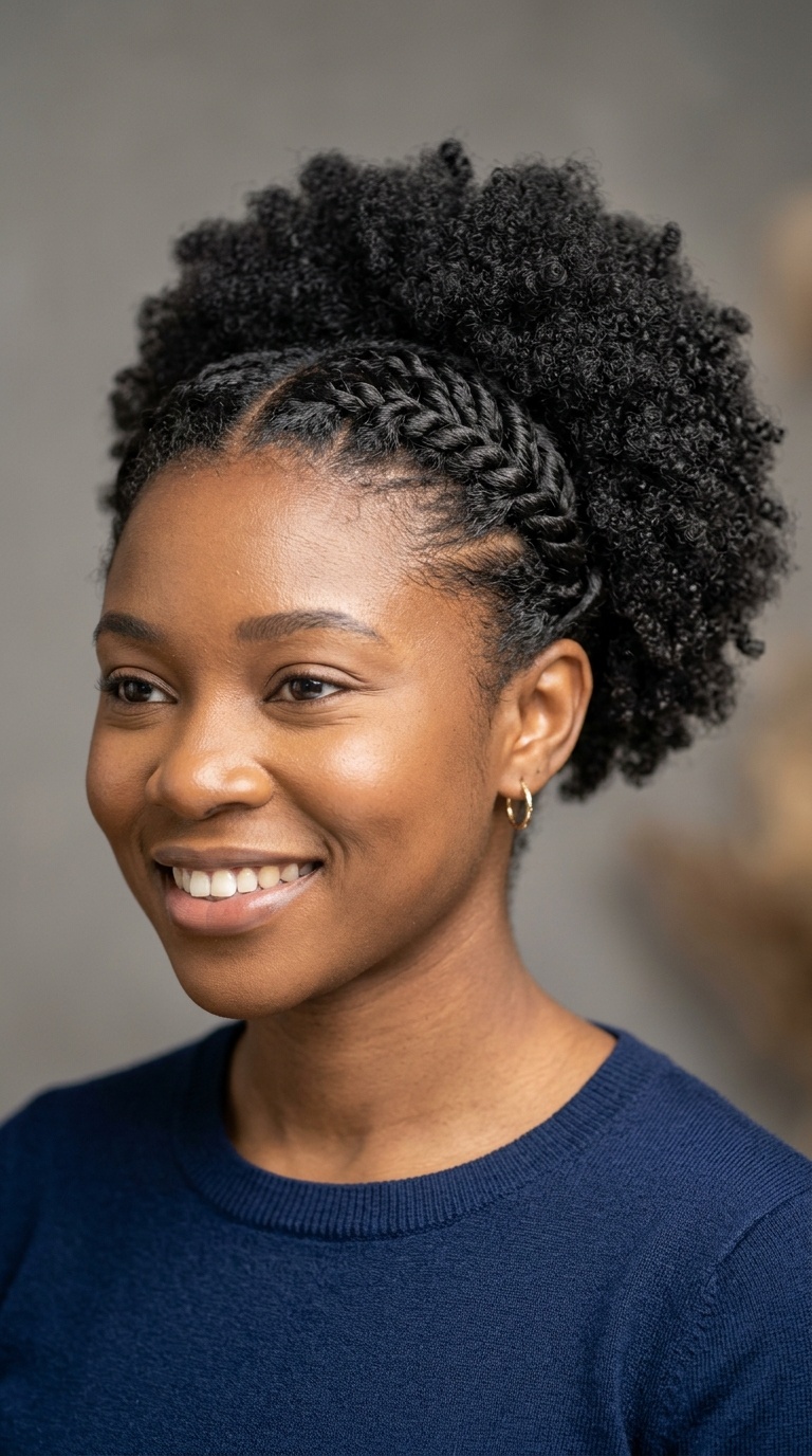 Puff with Flat Twist Front