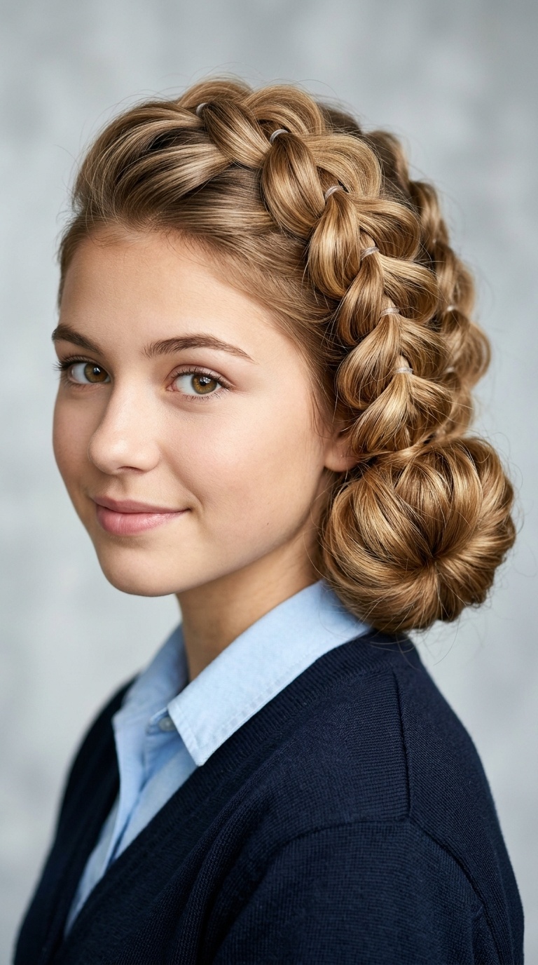 Pull-Through Braid Updo
