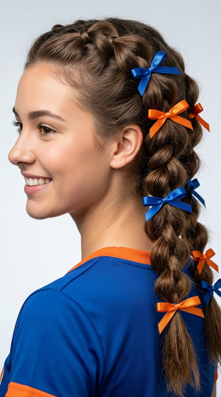 Pull-Through Braid with Bow Spacing