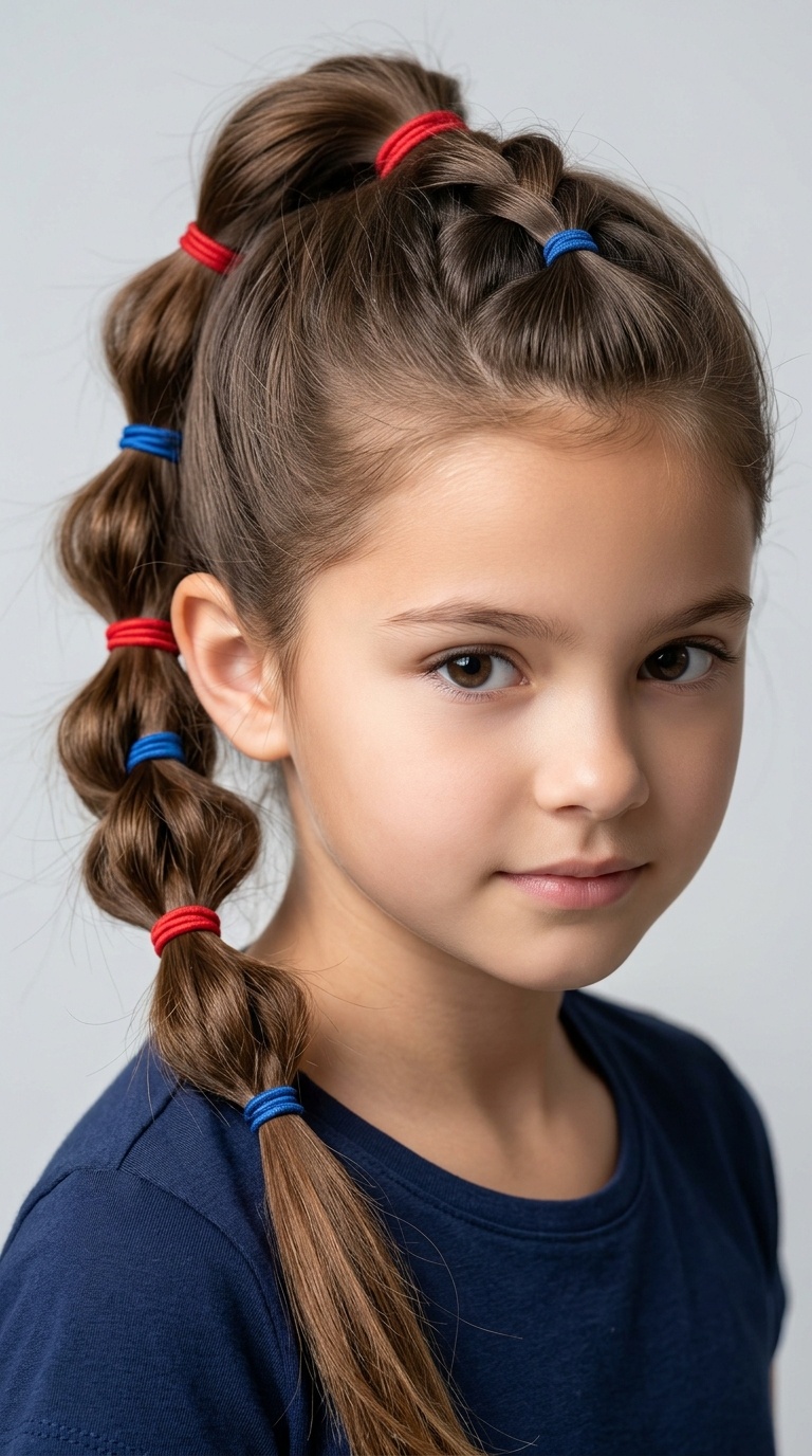 Pull-Through Braid with Patriotic Volume