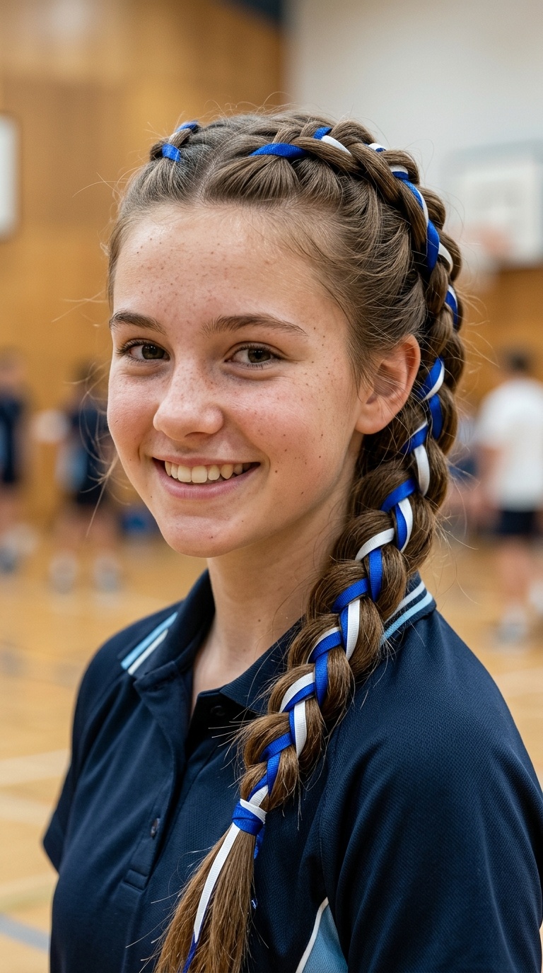 Pull-Through Braid with Ribbon Core