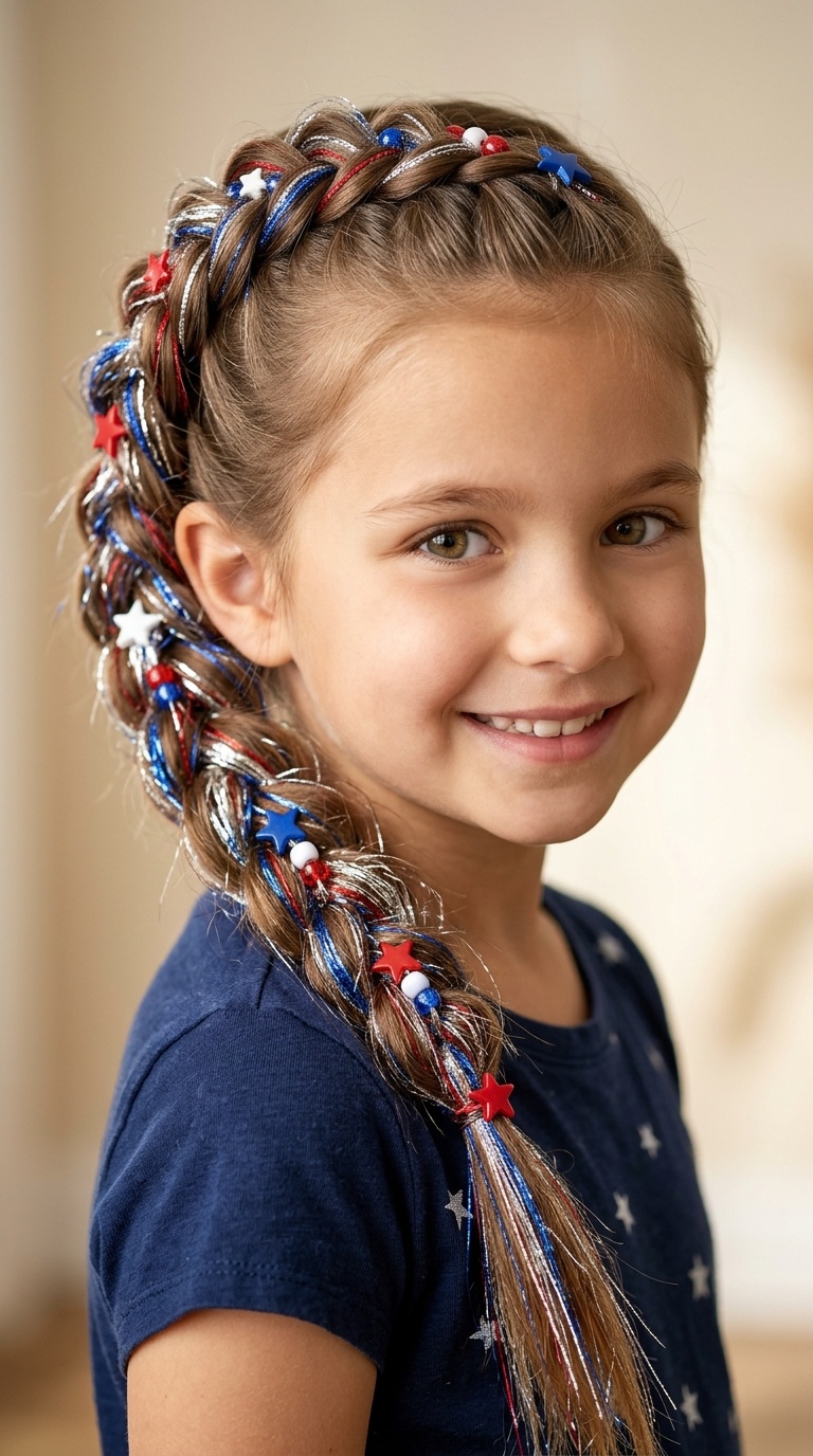 Pull-Through Braid with Tinsel