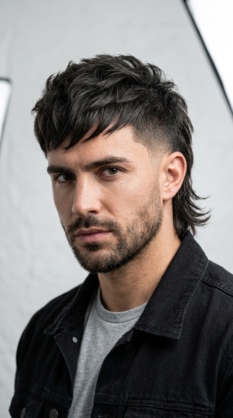 Razor-Edged Mullet with High Taper