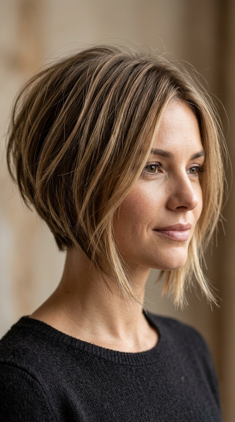 Razored Inverted Bob