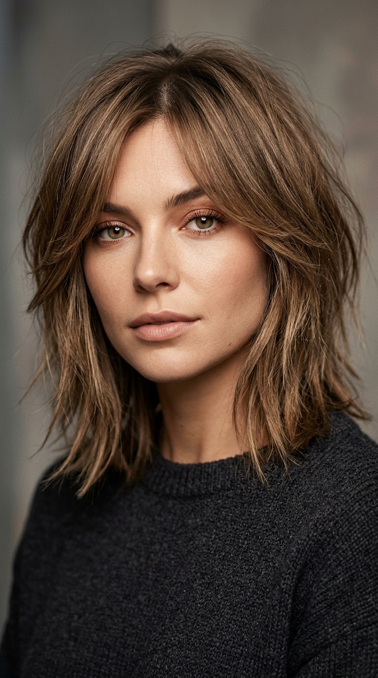 Razored Mid-Length Cut