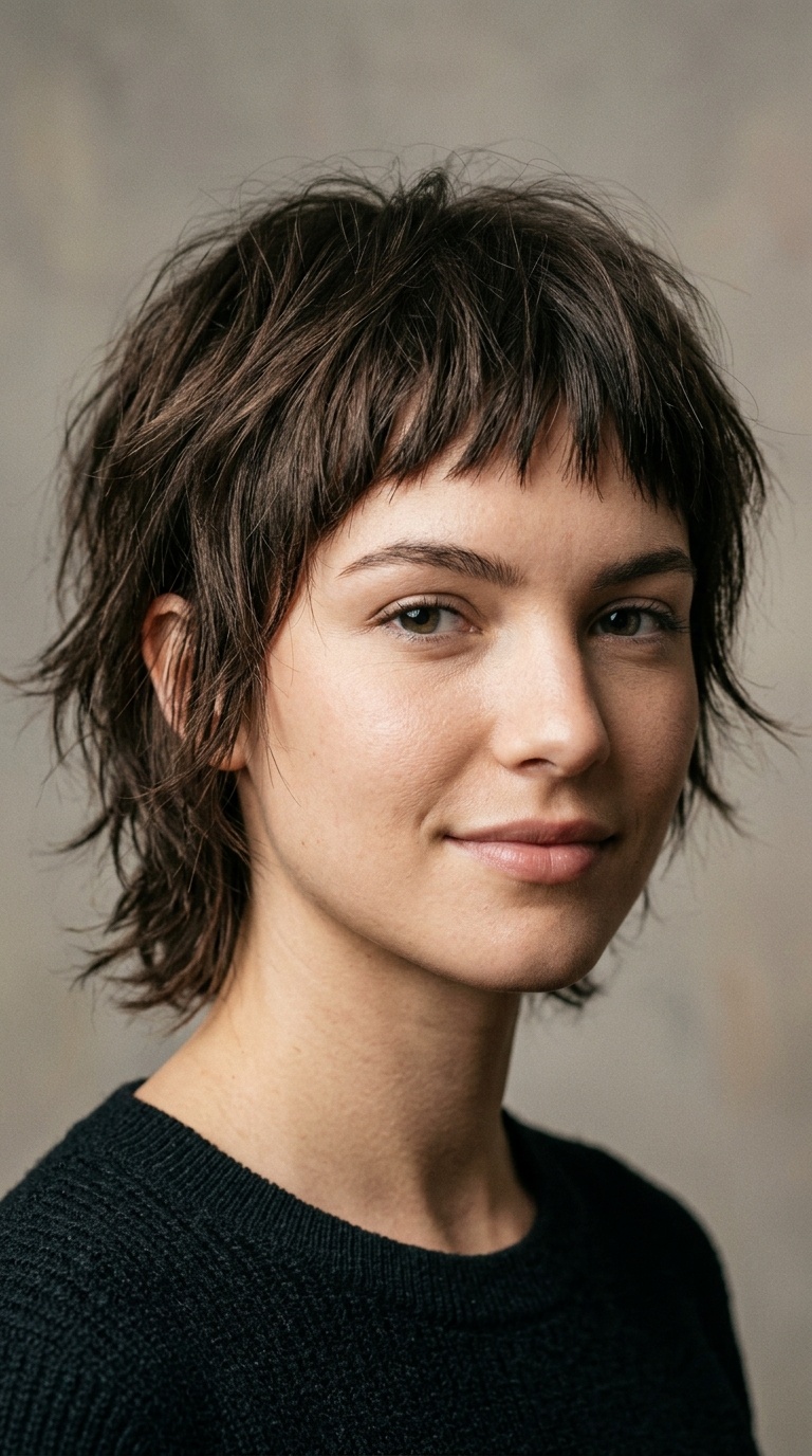 Razored Shag with Micro-Bangs