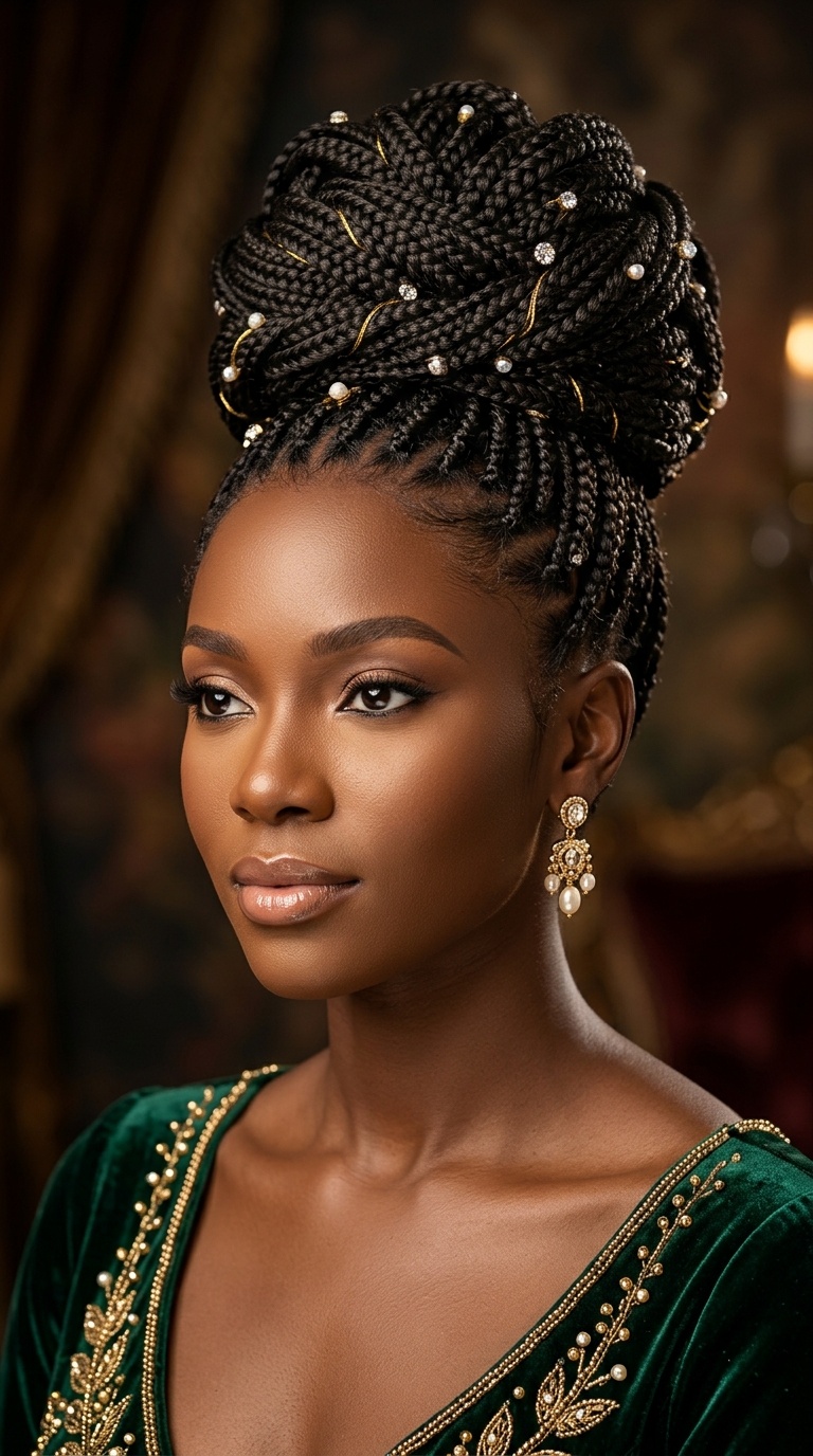 Regal Braided Top Knot