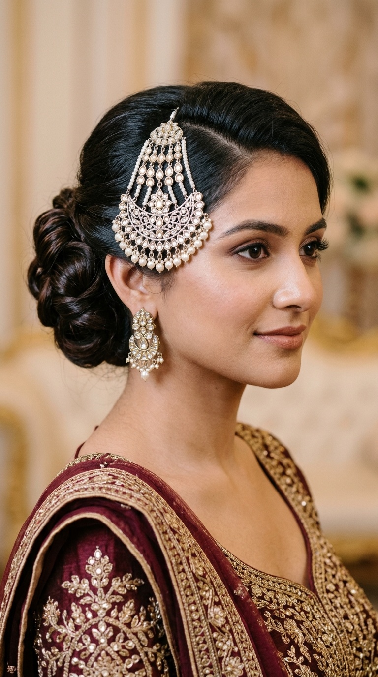 Regal Side Bun with Oversized Passa